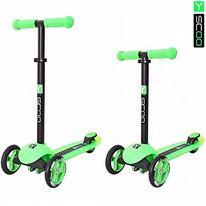 Самокат трехколесный Y-Scoo RT Trio Diamond 120, зеленый (Y-Scoo, 5640rt)